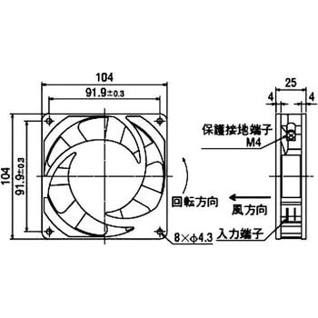 点击查看大图 AC螺旋桨风扇MU系列标准型东方马达MU1025S-11